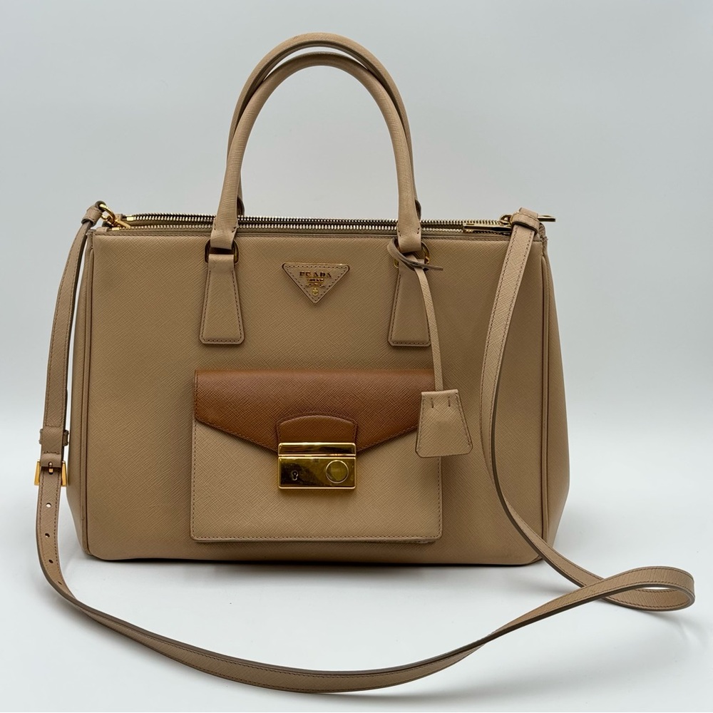 (SOLD) Prada Stefano Leather Galleria Front Pocket Crossbody